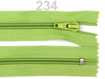 Textillux.sk - produkt Zips špirálový 5mm,nedeliteľný 18cm POL - 234 zelená sv.