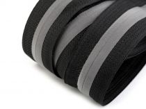 Textillux.sk - produkt Zips špirálový krytý šírka 5 mm metráž reflexný - čierna