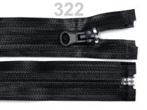 Textillux.sk - produkt Zips vodeodolný dĺžka 60cm deliteľný šírka 5mm špirálový - čierna
