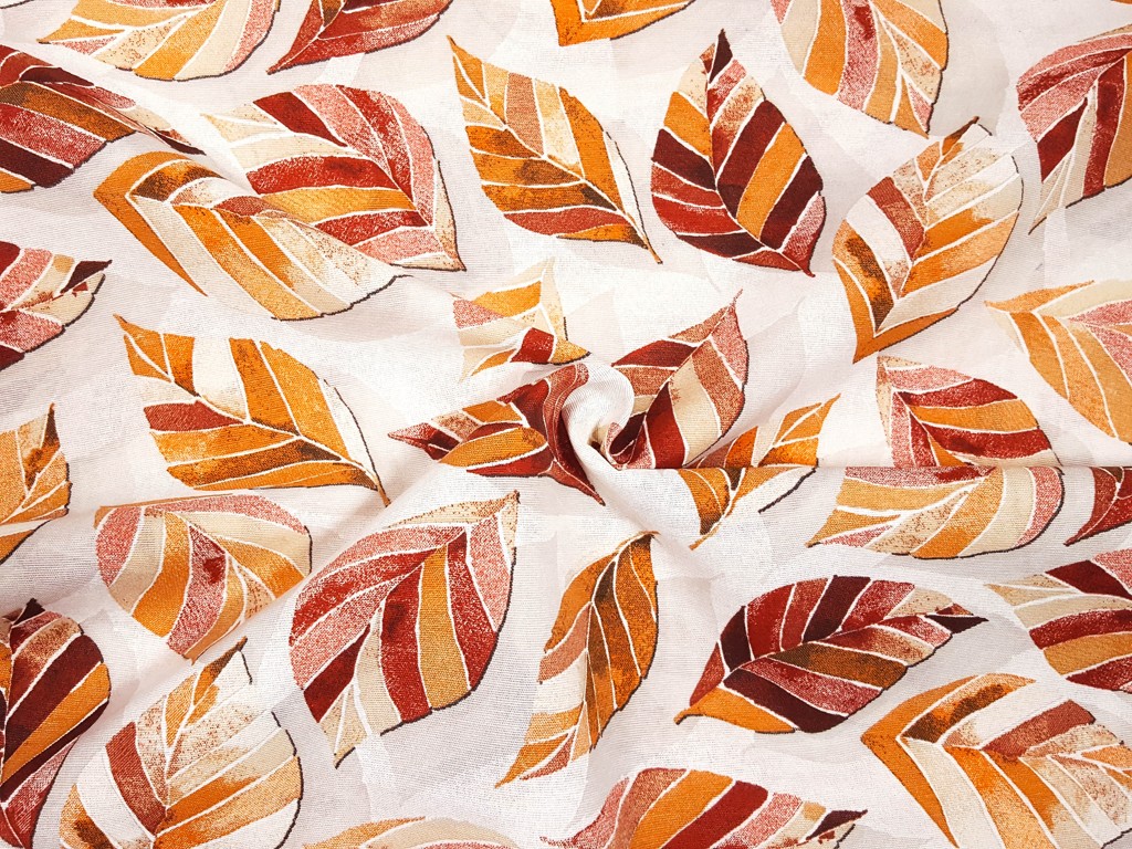 Textillux.sk - produkt Dekoračná látka jesenný bordový list 140 cm